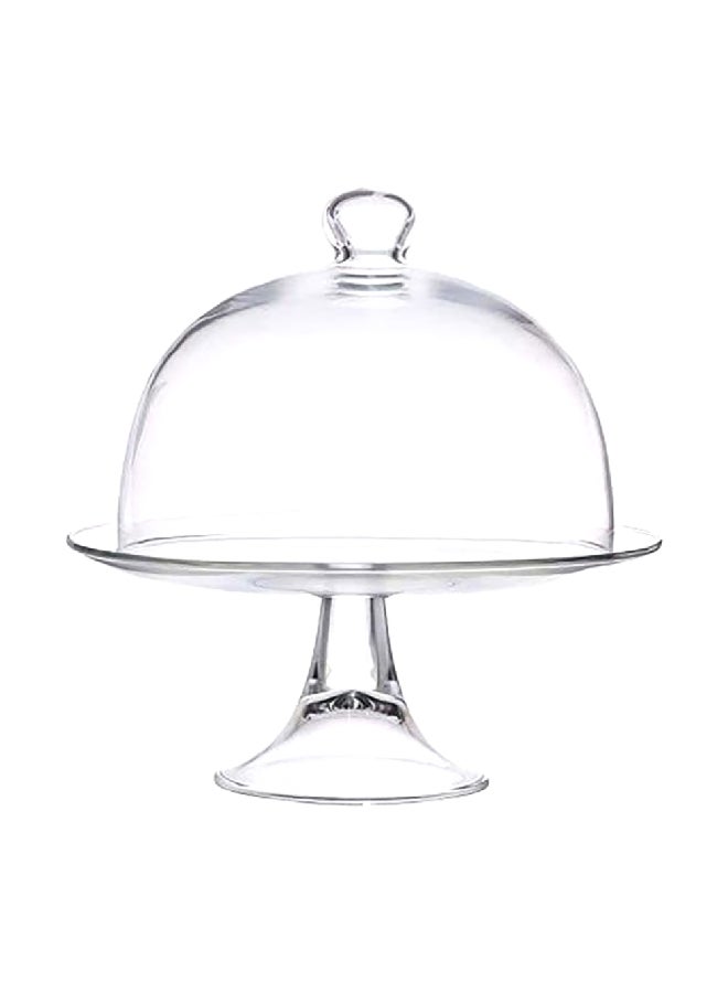 فيديفي VDV67477ML/VDVS100500 طبق شديد الشفافية بقاعدة وغطاء على شكل قبة شفاف 26.5 x 28 x 28 سم - Image 1
