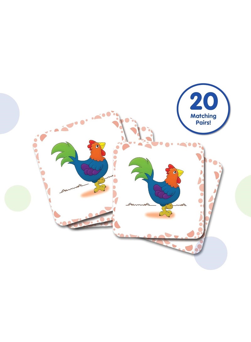 The Learning Journey My First Memory Game - Farm Memory - 20 Card Matching Memory Game - Educational Toddler Gifts for Boys & Girls Ages 2 and Up - Award Winning Learning Toy, Multi - Image 2