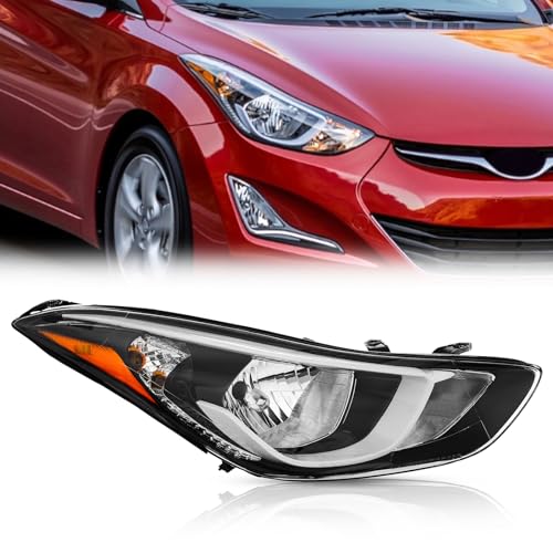 TODO Headlight Assembly Compatible with Hyundai Elantra Passenger RH 2014-2016 Right Side USA-BUILT - Image 2