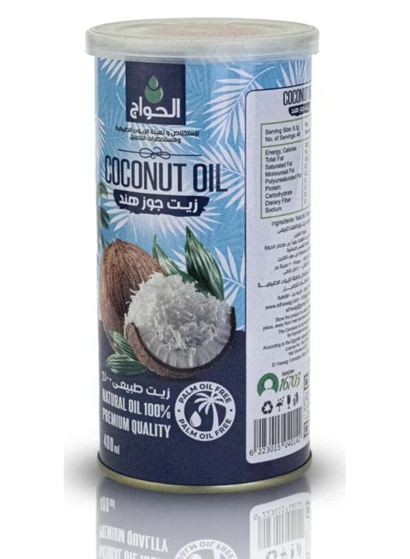 Elhawag Natural Virgin Coconut Oil 400g - Image 1