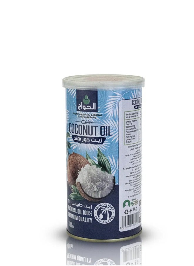 Elhawag Natural Virgin Coconut Oil 400g  - Image 1