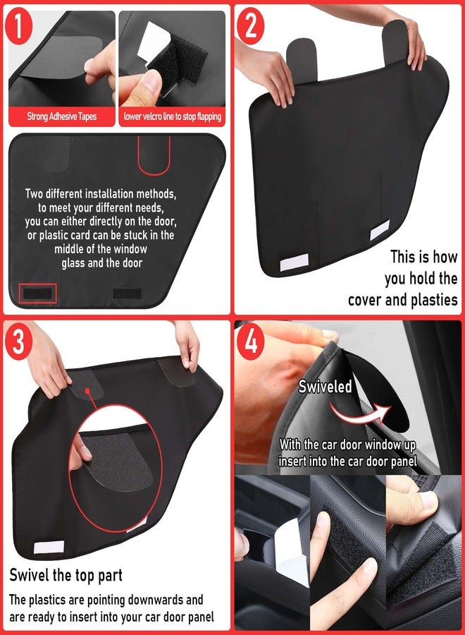 ALEIFLE 2PCS Car Door Protector for Dogs,Waterproof, Anti-Scratch, with Mesh Pockets for Snacks & Toys，Vehicle Door Protectors for Cars, Trucks, SUVs - Image 5