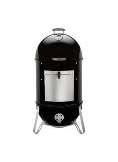 Weber Grill Smokey Mountain Cooker with Built-In Thermometer Black and Silver 123.2 x 58.5 x 61 cm  - Image 1