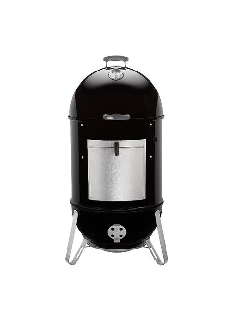 Grill Smokey Mountain Cooker with Built-In Thermometer Black and Silver 123.2 x 58.5 x 61 cm