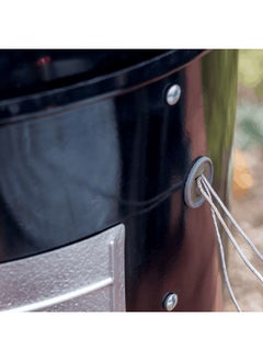 Weber Grill Smokey Mountain Cooker with Built-In Thermometer Black and Silver 123.2 x 58.5 x 61 cm  - Image 5