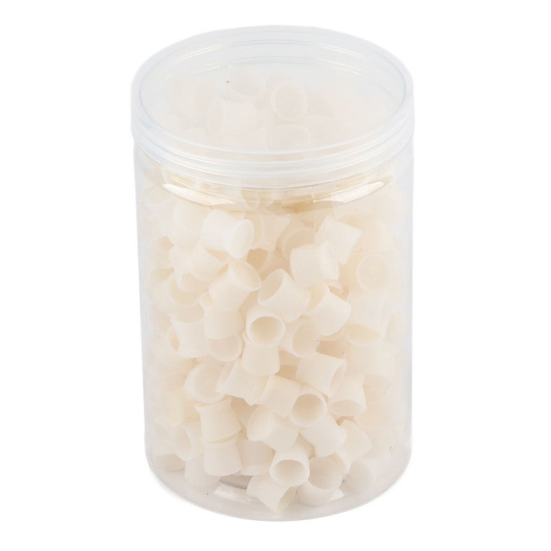 Tattoo Pigment Cup 300Pcs White Food Grade Silicone Sucker Base - Non-Toxic Safe Disposable Tattoo Ink Cup - Soft Elastic Needle-Friendly Design for Professional Eyebrow Lip Eye Tattoo Salon Use - Image 5