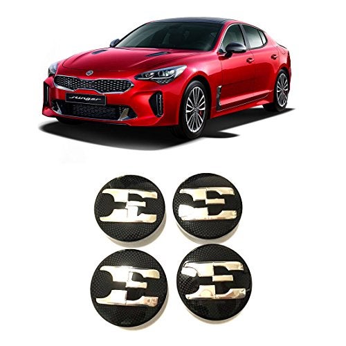 KIA Stinger Genuine OEM Front & Rear Emblem/18" Center Wheel Cap Set (Total 6 pcs) for 17~18 - Image 2
