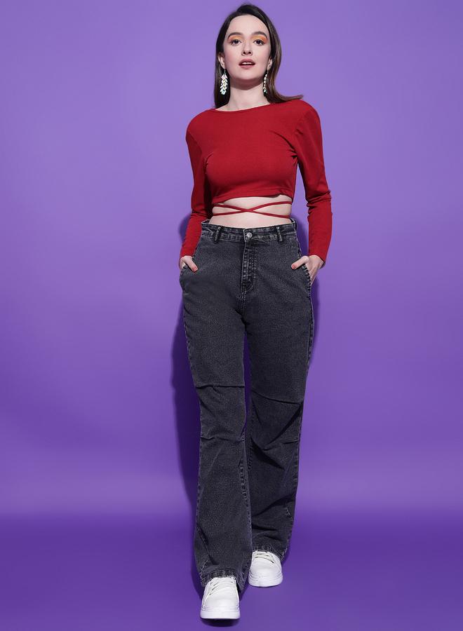 كوتي جينز كوتي مستقيم عالي الخصر - Image 3