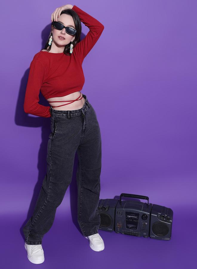 كوتي جينز كوتي مستقيم عالي الخصر - Image 1