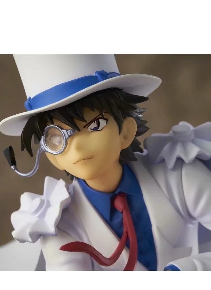 Conan Series Kid the Phantom Thief Kneeling Pose Figure in White Suit (Approx. 13cm)