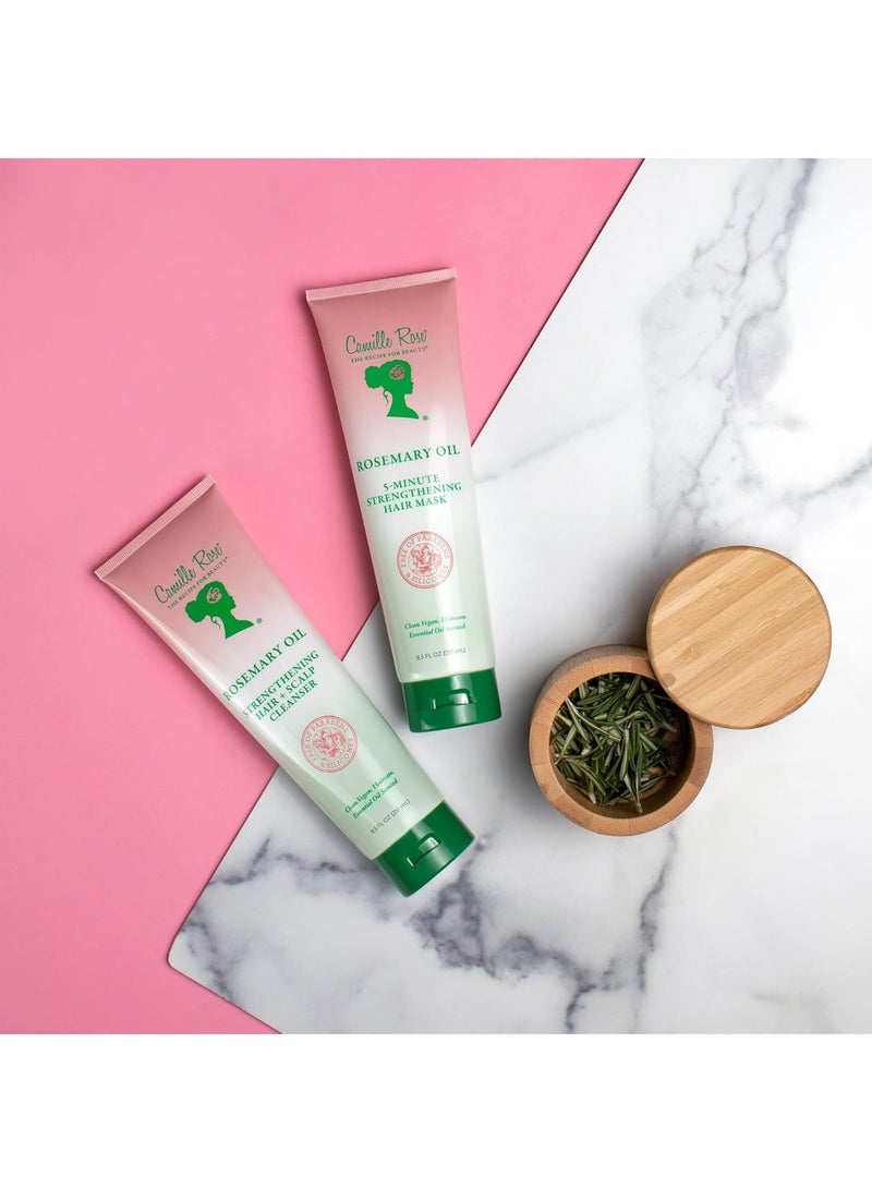منظف ​​الشعر وفروة الرأس بزيت الروزماري من كاميل روز | زيت الخروع والنعناع والزيوت العطرية من الروزماري لتشجيع نمو الشعر وتقويته | مزيل تراكم طبيعي | 8.5 أونصة سائلة - Image 5