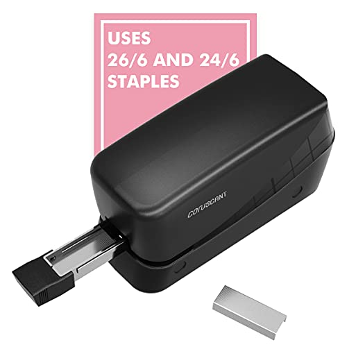Coruscant Electric Stapler, Heavy Duty Desktop Stapler, Includes 2000 Staples and 1 Staple Remover, No-Jam Automatic AC or Battery Powered, 25 Sheet, Professional for Office Home School Use - Image 5