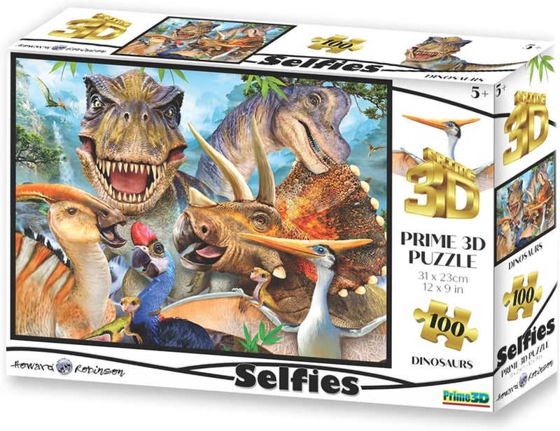 Prime 3D Howard Robinson Licensed - Dinosaur Selfie Puzzle - 63 Pcs - Image 1