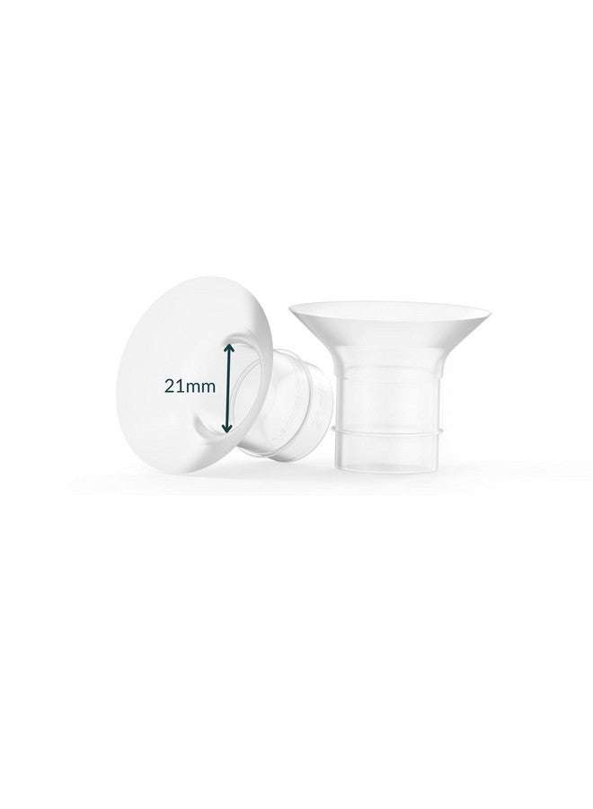 Ameda Breast Pump Flange Insert | 21mm Flange Insert | Ameda Pump Parts | Universal Flange Insert | Compatible with Mya Joy, Mya Joy PLUS and Pearl Breast Pumps | Compatible with 25mm Flange | 2 Count - Image 1