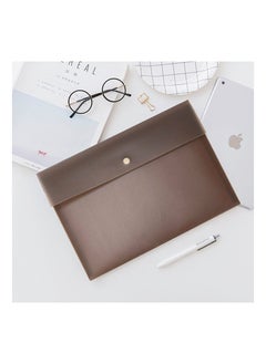 SYOSI Pack of 5 Document File Folder Pockets File Jacket Plastic Envelope Flat Document Letter Organizer with Snap Button Closure A4 Letter Size  - Image 4