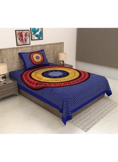 Urban Magic Urban Magic 104 TC Cotton Single Printed Bedsheet (Pack of 1, Multicolor)  - Image 1