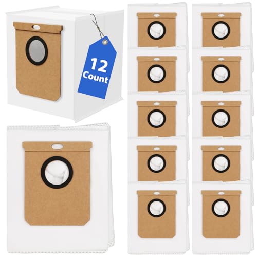 FFsign L60 Dust Bag Replacement Compatible With Eufy L50 SES, L60 SES Self-Empty Station Robovac, 2.5 L Robtic Vacuum Dirt Disposal Bags, 12 Count - Image 1