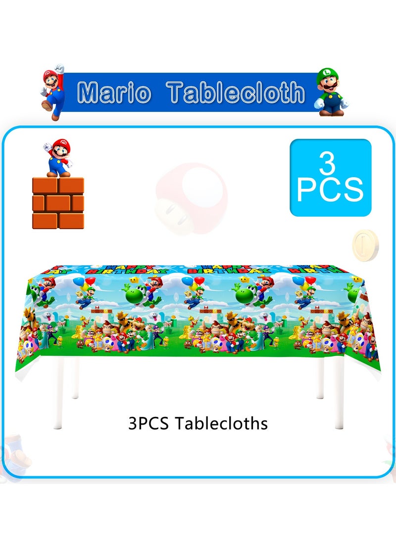 Super Mario Party Tablecloths, 3pcs Mario Bros Table Cover Mario Bros Birthday Party Supplies(Size: 180cm*80cm/70.8"x 42.5") - pzsku/Z54E78C1F16DCAEFAB510Z/45/_/1738820328/69456500-0f8e-48b3-8a27-1a1d0b12d518