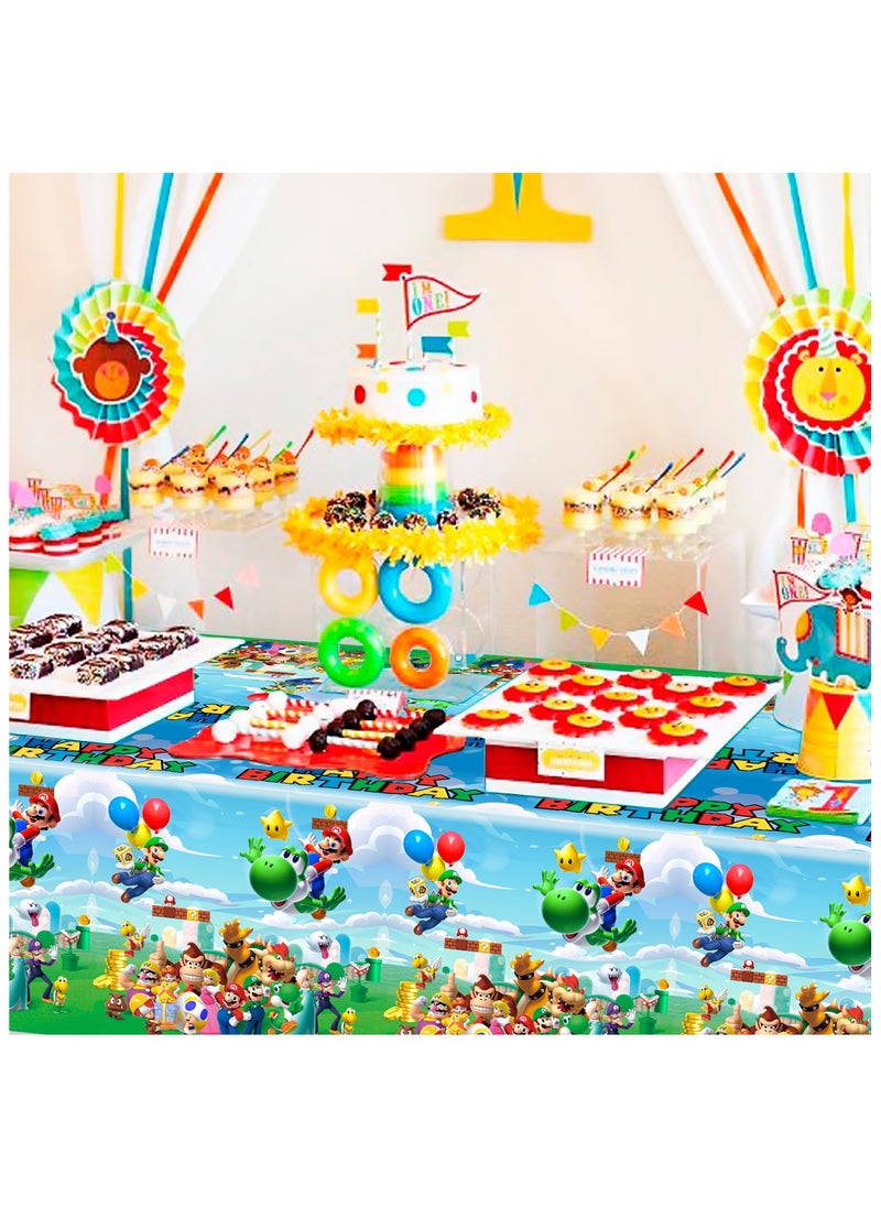 Super Mario Party Tablecloths, 3pcs Mario Bros Table Cover Mario Bros Birthday Party Supplies(Size: 180cm*80cm/70.8"x 42.5") - pzsku/Z54E78C1F16DCAEFAB510Z/45/_/1738820390/5b029c7e-03d1-4919-9cbd-676819f8558b