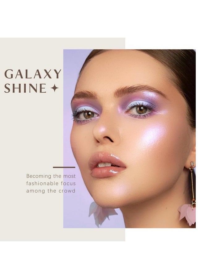 HOSAILY - 8 Colors Face Highlighter Makeup Palette Diamond Glitter Iluminadores De Maquillaje Intense Color Chameleon Eyeshadow Rainbow Shimmer Highlighter Metallic Contour Bronzer And Highlighter Palette - Image 1