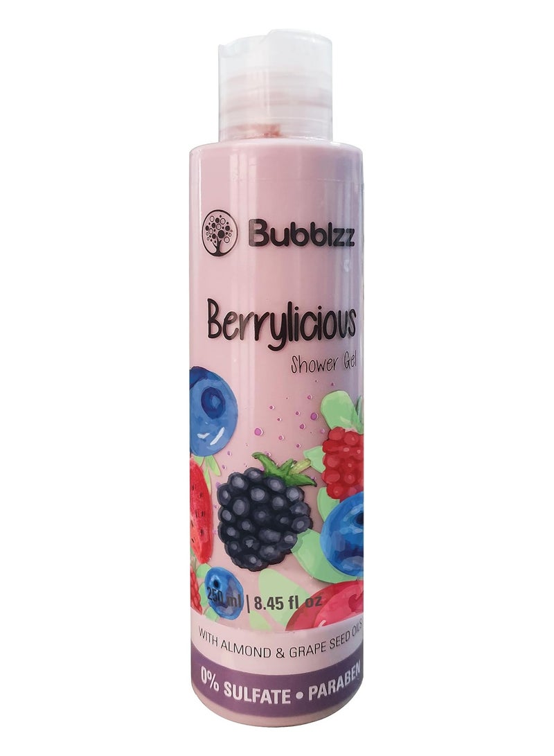 Bubblzz Berrylicious Shower Gel - 250 ml - Image 1