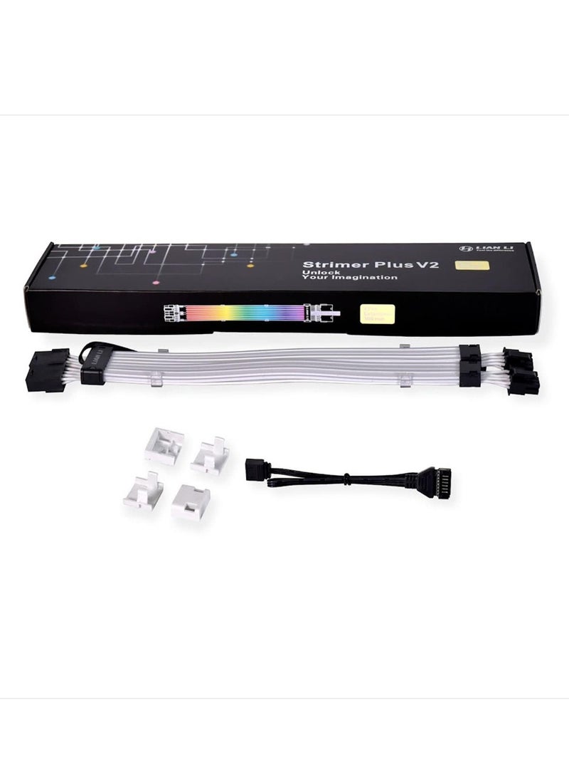 عام مجموعة تمديد كيبل الطاقة ستريمر بلس V2 بـ8 دبابيس (PW8-PV2) ARGB في جي ايه لموصل وحدة معالجة الرسومات الجرافيكية المزدوجة 8 دبابيس (بدون وحدة تحكم) - ستريمر بلس 8 دبابيس V2 - Image 5