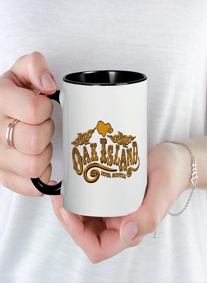 cafe press CafePress Oak Island Saloon Mug 11 oz (325 ml) Ceramic Coffee Mug - Image 5