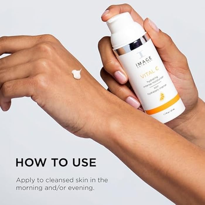 IMAGE Skincare, VITAL C Hydrating Intense Moisturizer, Lightweight Face Lotion with Hyaluronic Acid and Shea Butter, for Dry Skin, 1.7 fl oz. - Image 4