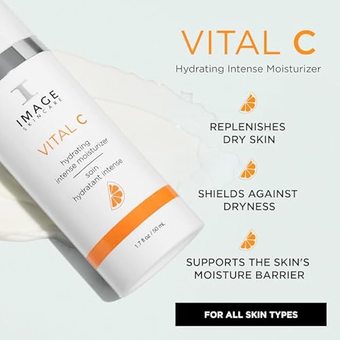 IMAGE Skincare, VITAL C Hydrating Intense Moisturizer, Lightweight Face Lotion with Hyaluronic Acid and Shea Butter, for Dry Skin, 1.7 fl oz. - Image 2