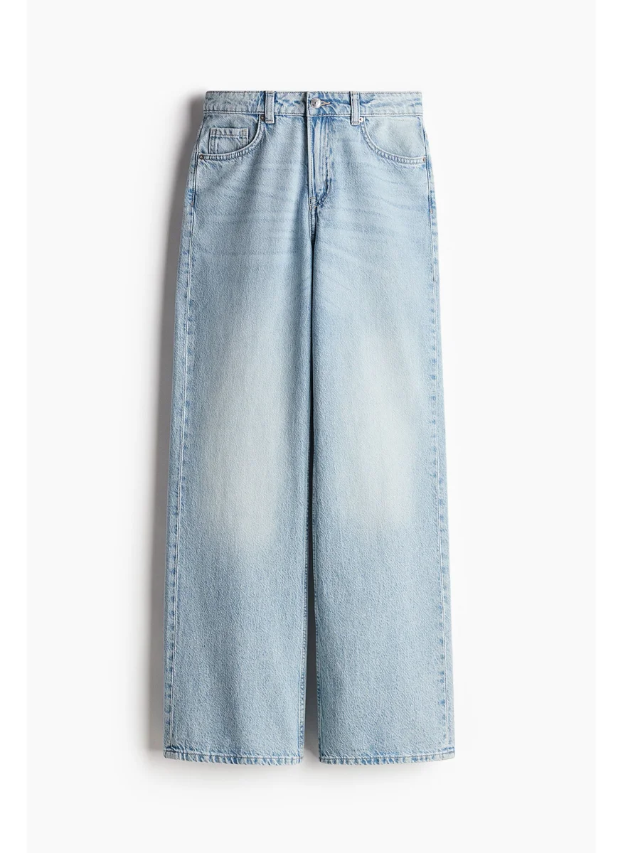 H&M Wide High Jeans