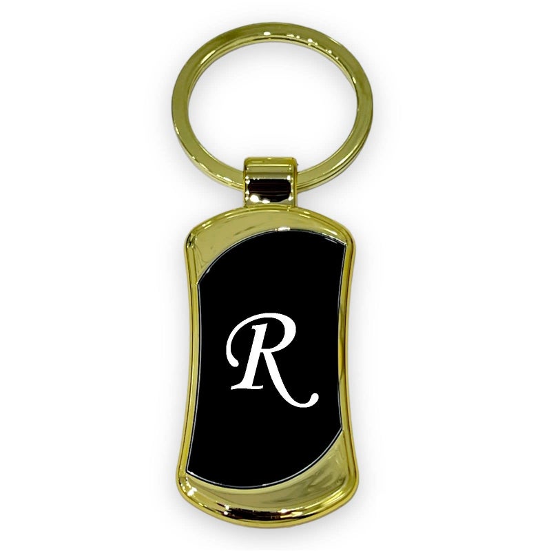 AUGEN Stainless Steel Alphabet Letter R Gold Keychain Metal Initials For Car & Bike Gifting With Key Ring Anti-Rust (Pack Of 1) - 4 - Image 5