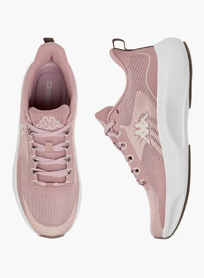 Kappa Women's Textured Lace-Up Sports Shoes with Pull Tab