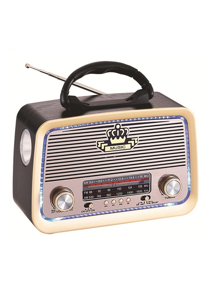 صحراء الواحة راديو مزود بتقنية البلوتوث وفتحة بطاقة SD ومنفذ USB ومنفذ AUX