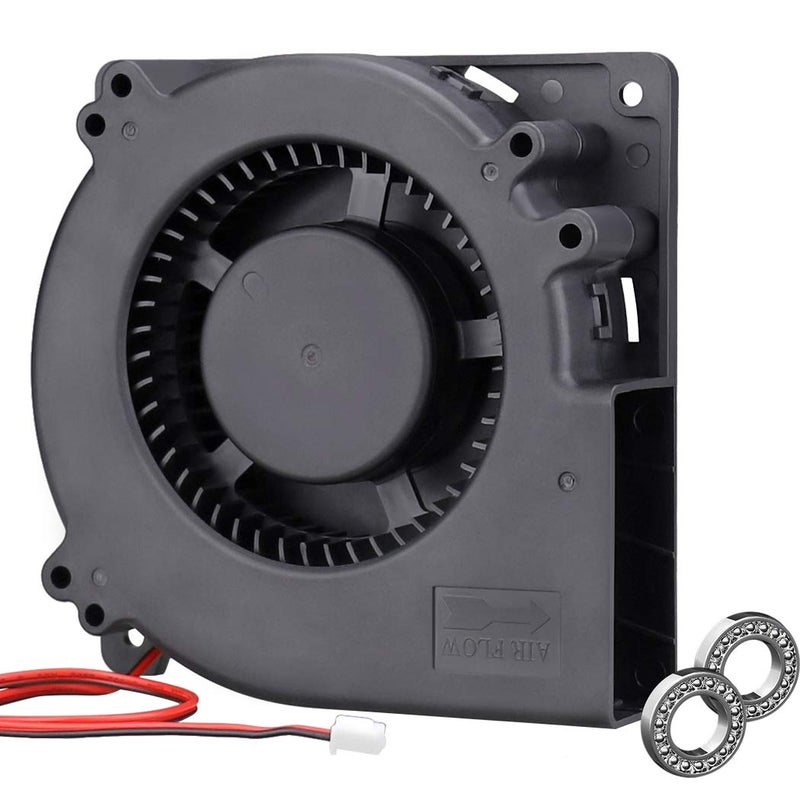 Wathai 120mm x 32mm Brushless Cooling Blower Fan 12V DC Dual Ball Centrifugal Fan High Airflow - Image 1