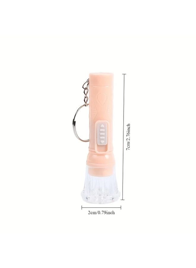 12pcs Macaron Style Mini LED Flashlight Keychain Multicolor Portable Gift Box - Image 4