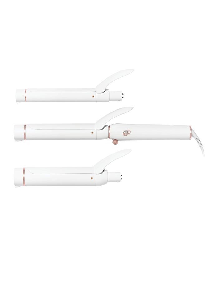 T3 Switch Kit Classic Trio Professional Interchangeable Curling Iron with 3 Ceramic Clip Barrels for Curling and Waving, 9 Adjustable Heat Settings & Ion Generator - Image 1