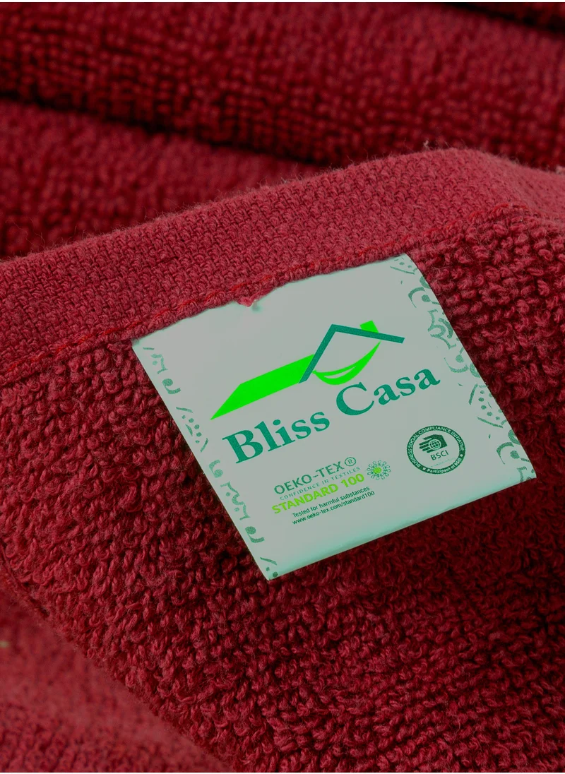 Bliss Casa Bliss Casa 100% Combed Cotton Washcloths (12 Pack, 30 x 30 CM) - 500 GSM Washcloth, Face towel Set Highly Absorbent Quick Dry and Soft Towels