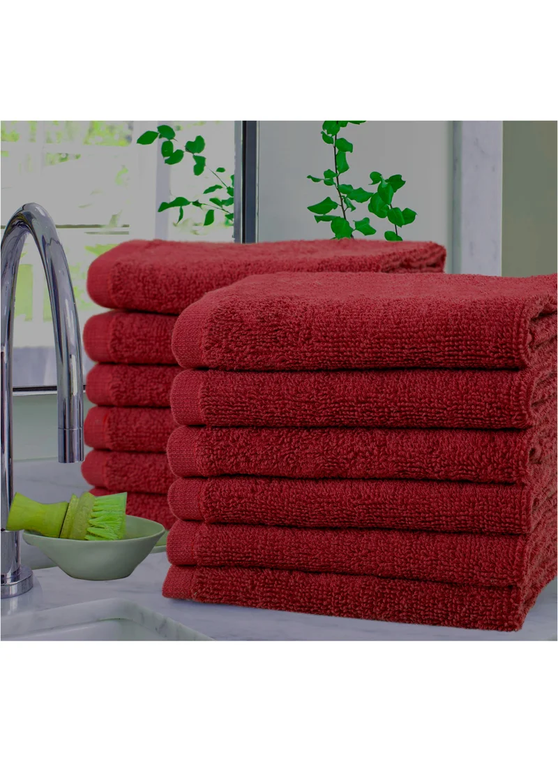 Bliss Casa Bliss Casa 100% Combed Cotton Washcloths (12 Pack, 30 x 30 CM) - 500 GSM Washcloth, Face towel Set Highly Absorbent Quick Dry and Soft Towels