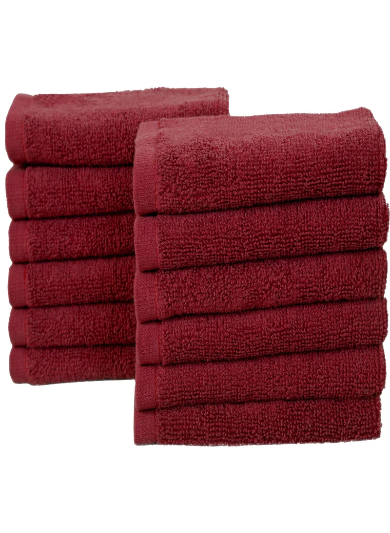 Bliss Casa Bliss Casa 100% Combed Cotton Washcloths (12 Pack, 30 x 30 CM) - 500 GSM Washcloth, Face towel Set Highly Absorbent Quick Dry and Soft Towels