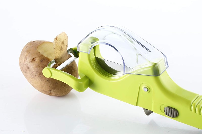 Crystal Rubber Modern Knife Cum Peeler Multicolour - Image 3