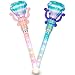 ArtCreativity Light Up Princess Wands for Kids Set of 2 14 Long Pink and Blue Fairy Wands with Spinning LEDs Batteries Included Light Up Wand for Girls and Boys Perfect Pretend Play Toys - Image 3