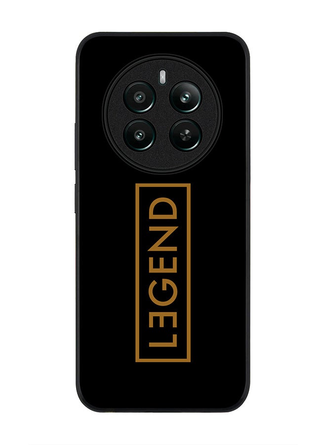 Stylizedd Rugged Black edge case for Realme 12 Plus 5G / Realme 12 4G, Slim fit Soft Case Flexible Rubber Edges Anti Drop TPU Gel Thin Cover -  Legend - Image 1