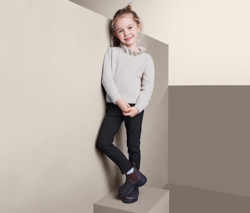 Tchibo Kids Girl Stretch Pants, Black  - Image 1