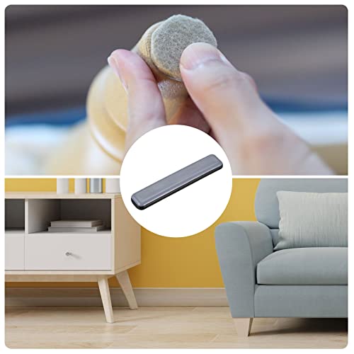 METALLIXITY PTFE Furniture Slider Gliders (75x15mm) 8Pcs, Rectangle Self-Adhesive Floor Protector Pads - for Furniture Carpets - Image 3
