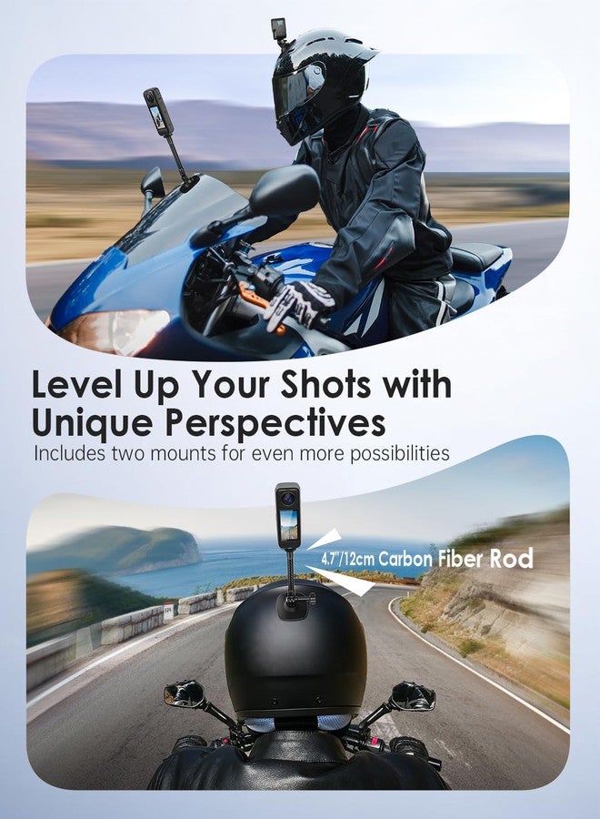 حامل لاصق مرن من Maectech متوافق مع حامل خوذة Insta360 X4 X3 Ace Pro، وقاعدة كاميرا Go Pro Hero Action، وملحقات كاميرا DJI Osmo Action Sports، وحوامل الكاميرات ودعاماتها. - Image 3