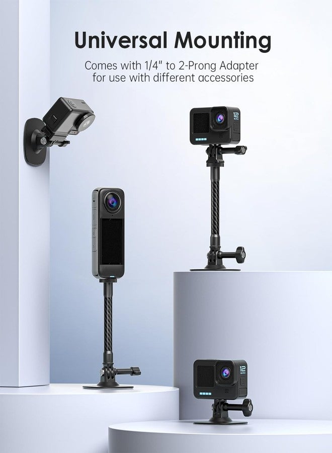 حامل لاصق مرن من Maectech متوافق مع حامل خوذة Insta360 X4 X3 Ace Pro، وقاعدة كاميرا Go Pro Hero Action، وملحقات كاميرا DJI Osmo Action Sports، وحوامل الكاميرات ودعاماتها. - Image 4