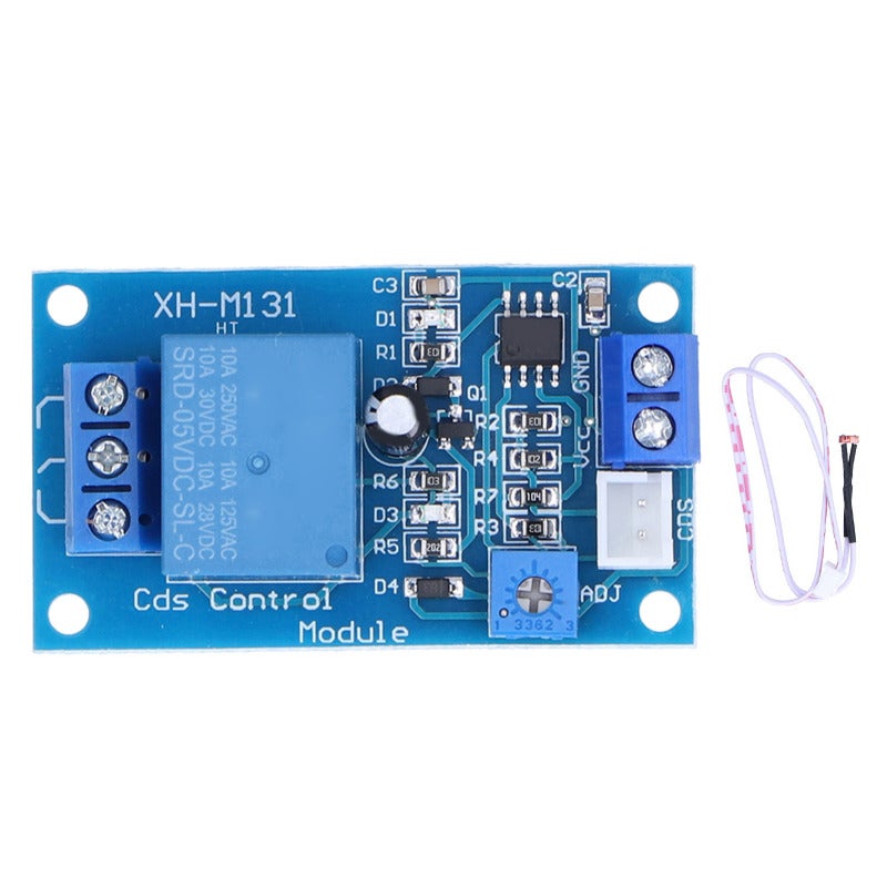 songle Photoresistor Relay Module: 5V, Adjustable Light Sensitivity - Sturdy Durable Build, M3 Mounting Holes for Street Light Automation & Brightness Detection - Image 1