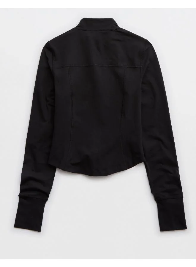 آري من امريكان ايجل OFFLINE By Aerie The Hugger Double Zip Jacket