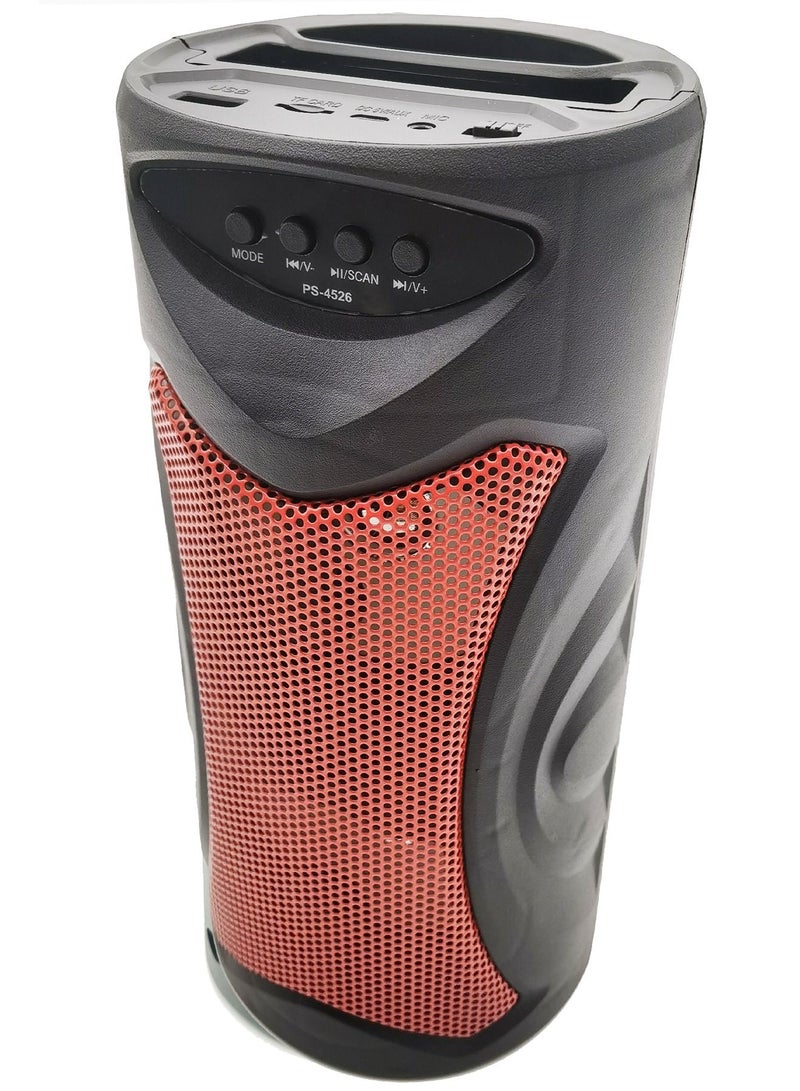 مايكروبلس مكبر صوت ستيريو احترافي مع ميكروفون بخاصية بلوتوث متوافق مع الاجهزة المحمولة احمر - Image 3