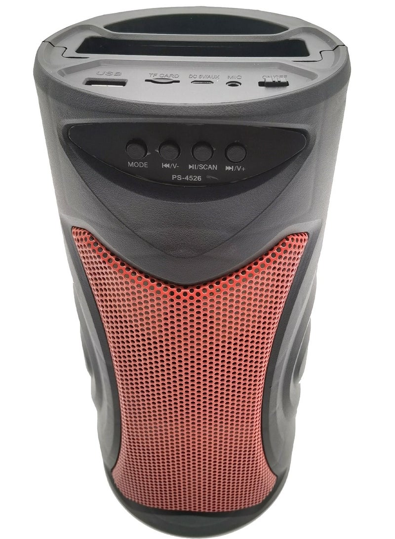 مايكروبلس مكبر صوت ستيريو احترافي مع ميكروفون بخاصية بلوتوث متوافق مع الاجهزة المحمولة احمر - Image 2